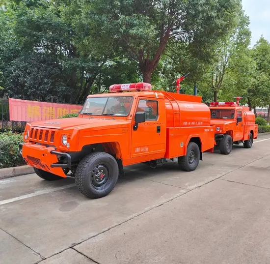 All Drive 2000L Water Tanker Pick-up Fire Fighting Trucks with 2000 Liters Water Tank