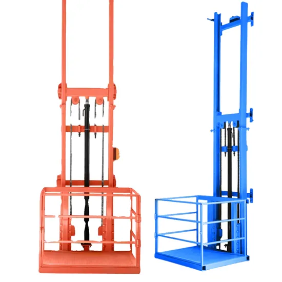 Hydraulic Electric Small Freight Elevator Goods Lift Mini Warehouse Guide Rail Cargo Lift