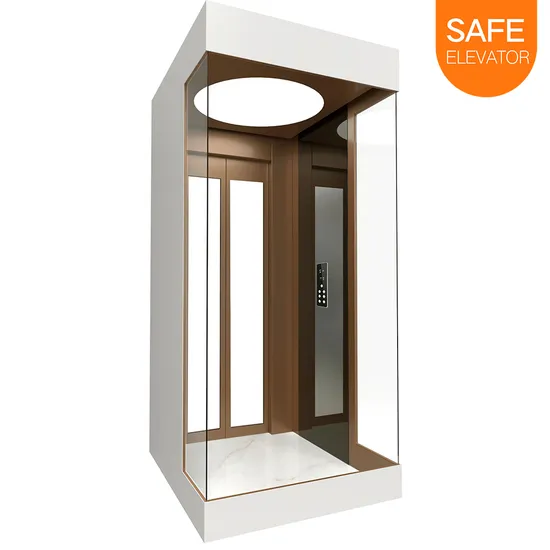 Commercial Observation Passenger Lift Glass Sightseeing Elevator with Good Safety