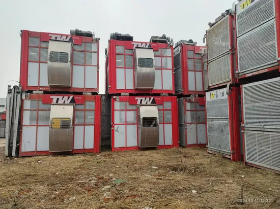 Te Wei Construction Lifts with 1500cm Standard Section for Heavy Loads