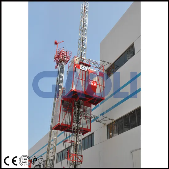 Sc100/100 Construction Passenger Elevator Buidling Construction Material Lift