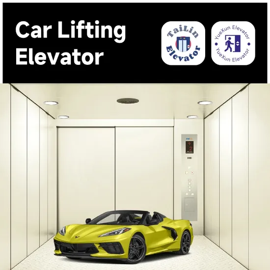 Customized Design Automatic Pass Lift Stop China Villa Home Garage Car Elevators