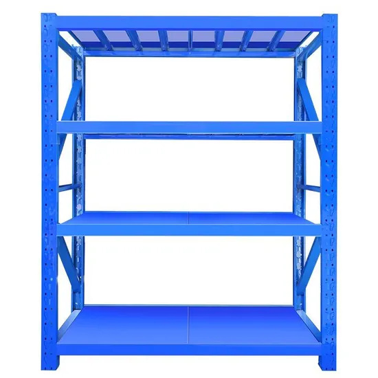 Heavy-Duty Metal Plate Storage Shelf for Industrial Racks