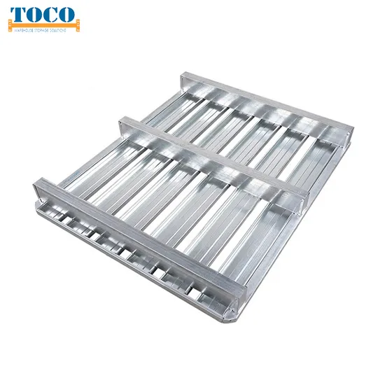 Customized Galvanized Rackable Heavy Duty Euro Steel Metal Logistic Pallet