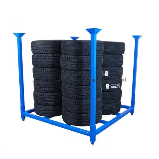 Industrial Warehouse Storage Heavy Duty Steel Stacking Tyre Rack
