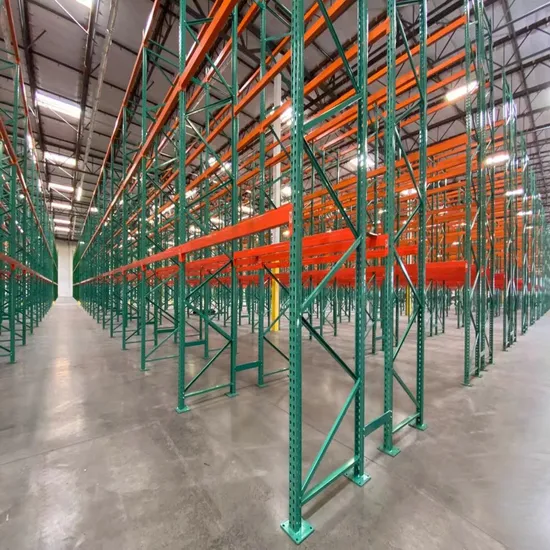 Heavy Duty Metal Selective Teardrop Pallet Racking for Industrial Warehouse
