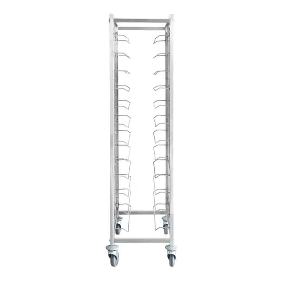 Design Commercial Hotel Restaurant Tall Mobile Stainless Steel Fast Food Pan and Gn Gastro Norm Bakery Pan Tray Rack Trolley with Panels
