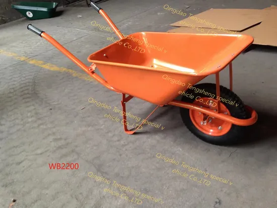 Wb2200 High Quality Wheelbarrow Hand Truck with Load 120kg Pneumatic Wheel