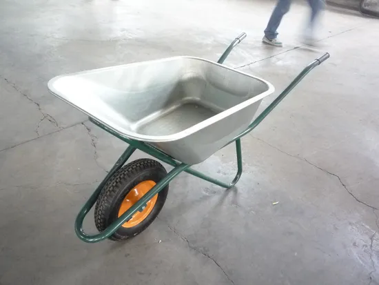 Russia Popular Single Wheel Steel Galvanized Wheelbarrow Wb6418