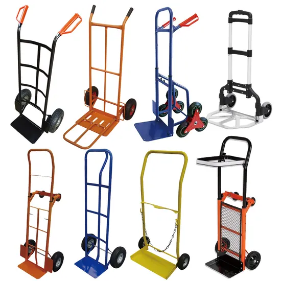 Heavy Duty Steel Fold Hand Truck Trolley Cart, Aluminum Alloy Cargo Stair Warehouse Industrial Gas Cylinder Hand Trolley Truck