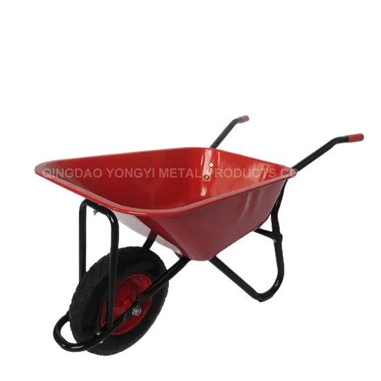 Wb5009 Heavy Duty Construction Trolley Wheelbarrow with 90L Metal Tray