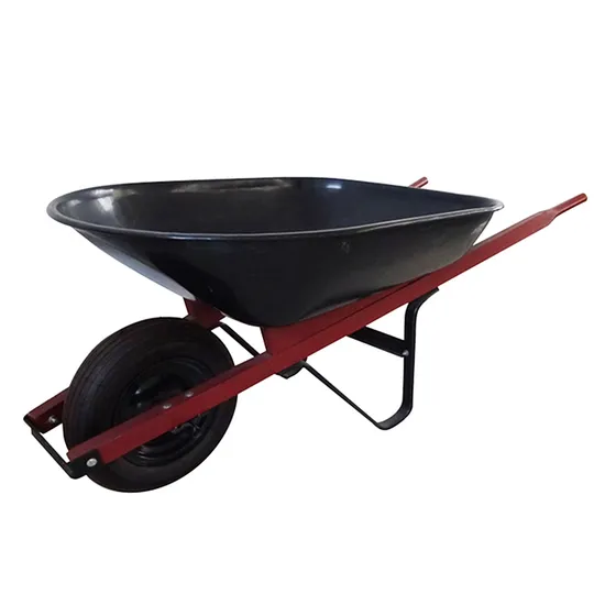 Wh4014 Heavy Duty Garden Construction Wheel Barrow Wheelbarrow with Load 100kg 60L 3.50-8 Inch Pneumatic Wheel
