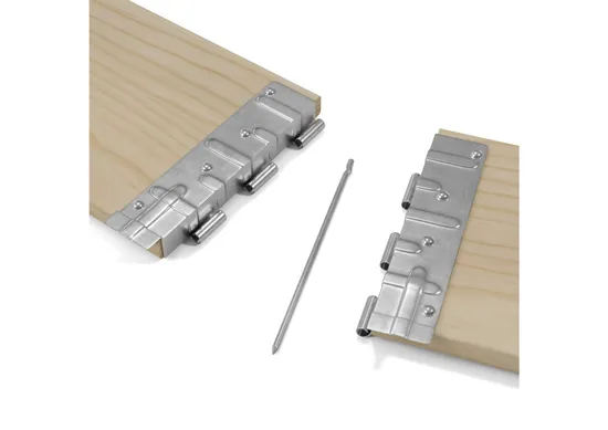 Rts Wholesale OEM Industrial Folding Large Metal Container Wood Box Hinges Pallet Collars