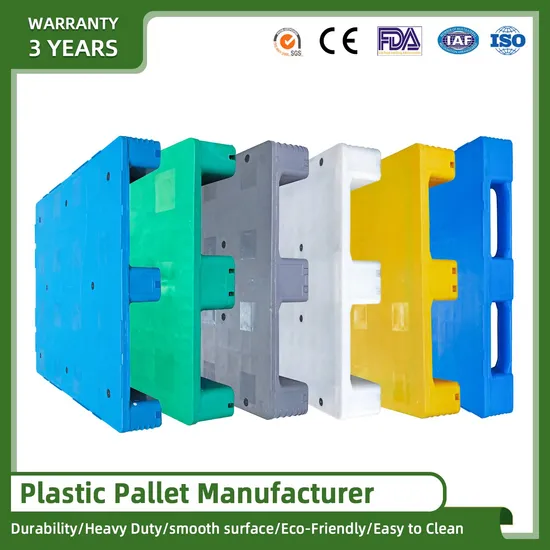 Plastic Pallet Supplier Heavy Duty Single Face/Side Hygiene Four Way Export 1000*1000mm/1100X1100mm Plastic Pallet