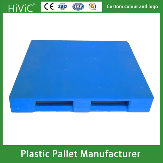 High Quality Heavy Duty 1200X1000 1200X800 Euro 3 Runner Pallet Single Faced Stackable Plastic Pallet Easy Cleaning Recycle Durable Plastic Pallet for Storage