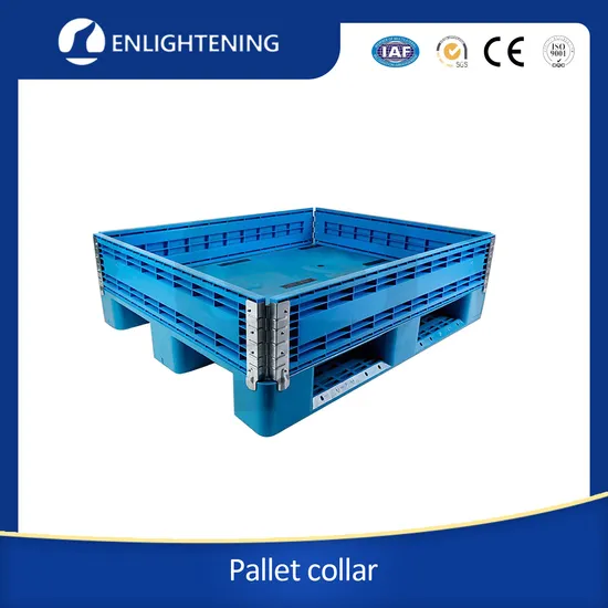 China Manufacturer Direct Sale Heavy Duty Foldable Anti Dumping Plastic Tray Partition Plastic Box Pallet for Normal Pallet Use