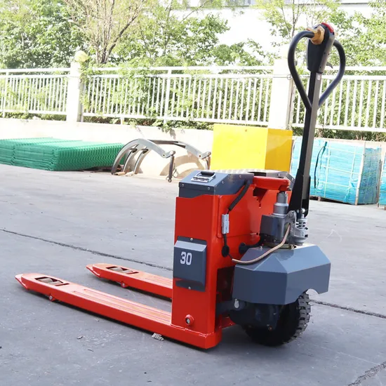 Integral Hydraulic Pump Station Lifting System Multi Function Handle Full Electric Hand Pallet Jack