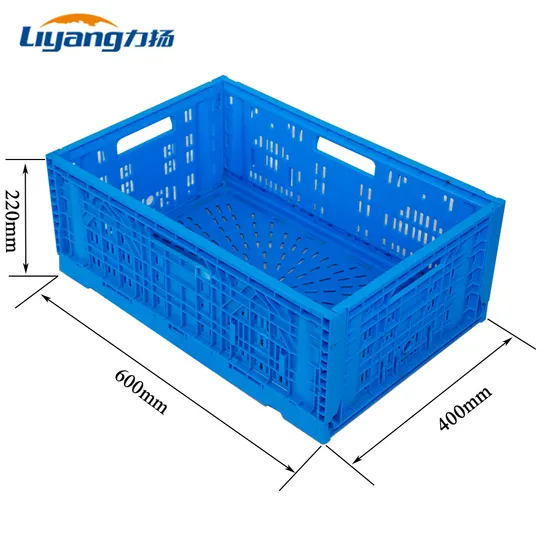 Heavy Duty Logistics Warehouse Turnover Moving Mesh Folding Stackable Nestable HDPE Storage Agriculture Egg Fruit and Vegetable Plastic Basket Crate Price