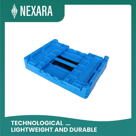 Nexara Forable Collapsible Plastic Crates for Storage and Moving