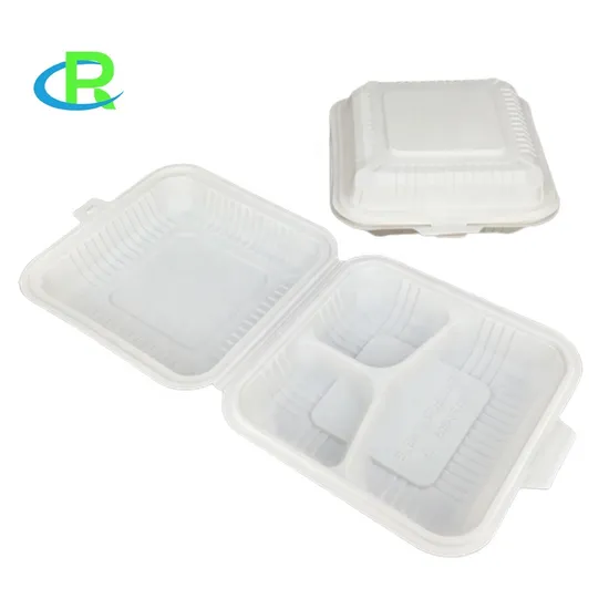 Wholesale 6′′ 8′′ 9′′ Classic Size Biodegradable Disposable Cornstarch Box