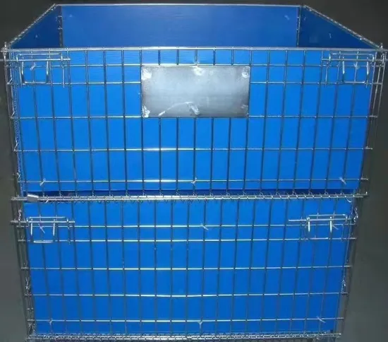 Wire Mesh Cage Foldable Tool Box Foldable Storage Rack Shipping Container