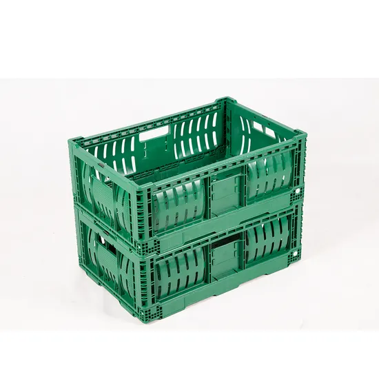 Lettuce Head Agriculture Vegetable and Fruits Stackable Mesh Folding Plastic Tomato Crate