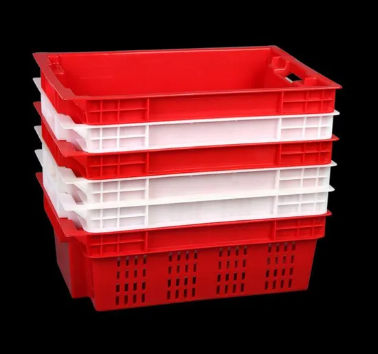 Frozen Chilled Meat Plastic Turnover Basket Refrigerated Meat Basket