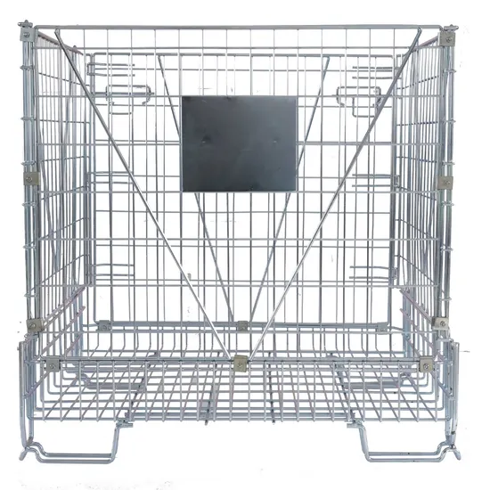 Good Quality Galvanized Double Storage Pallet Cage for Pet Preforms Storage