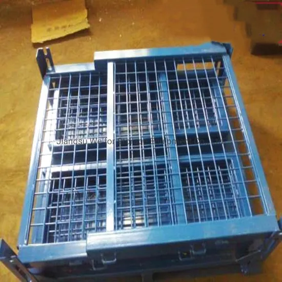 Foldable Stacking Heavy Duty Metal Wire Mesh Pallet Container