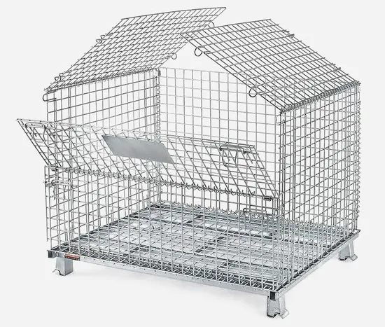 Pallet Wire Mesh Gas Steel Container Cylinders Stillage Bottle Security Metal Durable Galvanized OEM Custom Calor Storage Cage