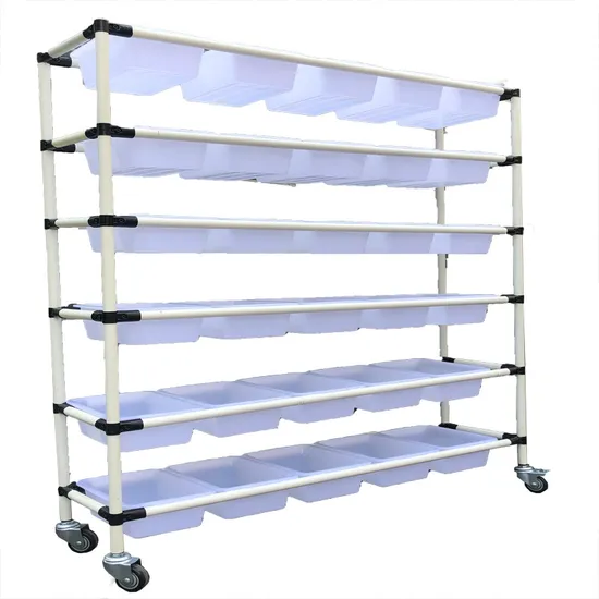 Lean Pipe Rack Turnover Box Turnover Basket Plastic Box Storage Rack Container
