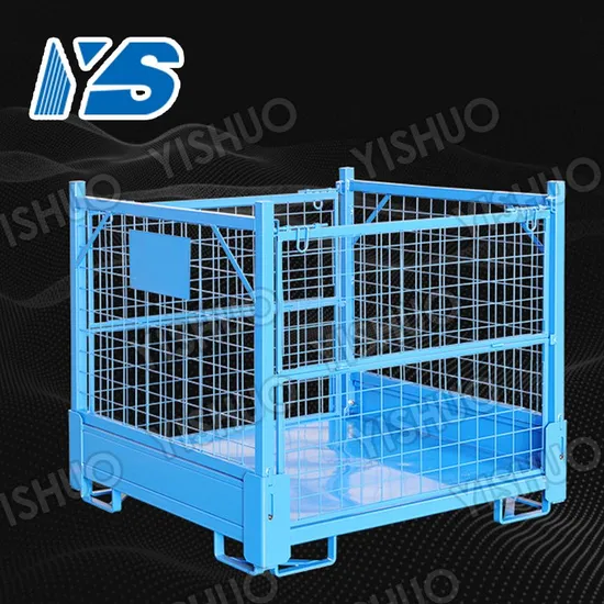 Heavy Duty Steel Warehouse Mesh Box Wire Cage Metal Bin Storage Container