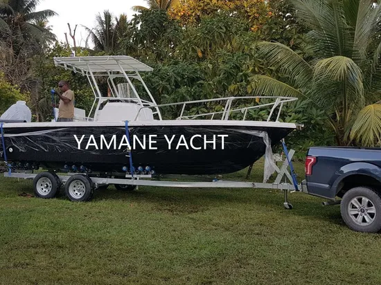Yamane 7.20m 24FT Professional Fiberglass Center Console Fishing Vessel T-Top Speed Boat