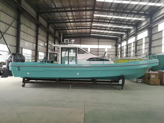 China 32FT 9.6m Panga FRP Work Cabin Fishing Boat for Sale
