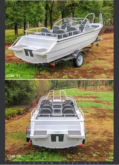 Open Cabin Alloyed Aluminum Boat