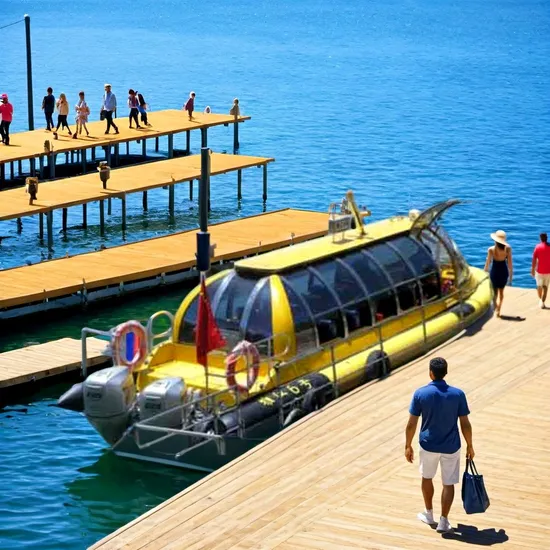 China 9.8m/32FT 28persons FRP Fibreglass Water Taxi Ferry Boat for Sale