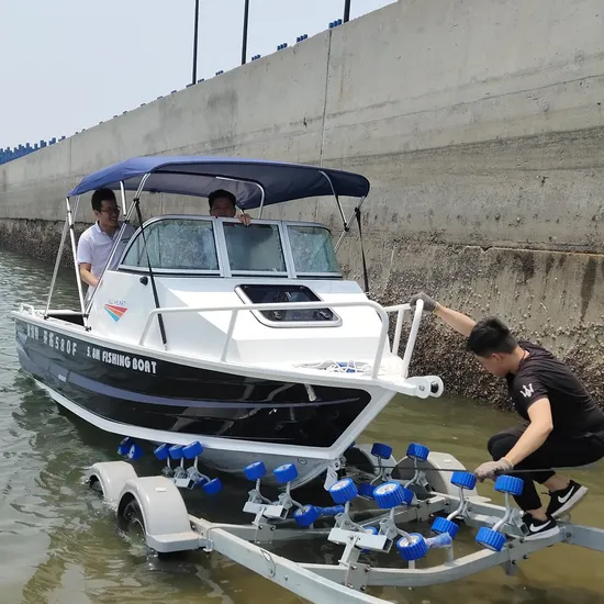 High quality Pressed Hull 5.0m/16.4FT Aluminum Cabin Fishing Boat