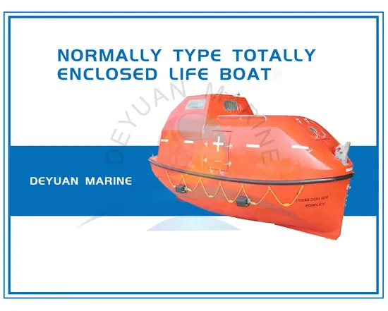 Totally Enclosed F. R. P Fiberglass Lifeboat Solas Approved