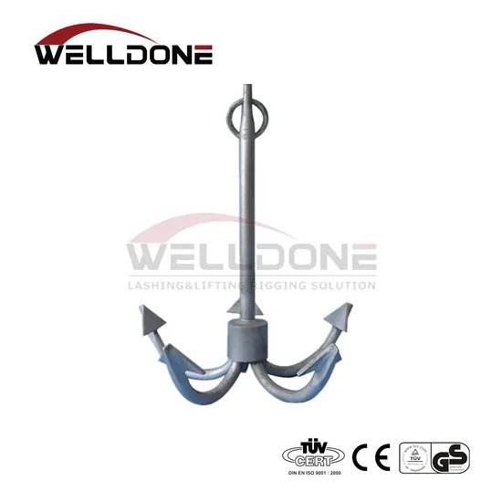 Many Types Black Bituminous Paint Five Fluke Boat Anchor