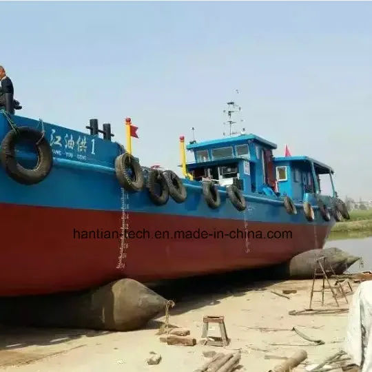 ISO14409 Standard Barge and Boat Lifting Repair Inflatable Ship Rubber Launching Airbags