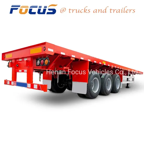 Manufacturing Triple Axles 40FT Flatbed Semi Trailers for Sale