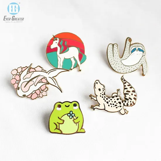 China Manufacturer Funny Metal Pin Badge Logo Personalized Custom Dog Anime Soft Enamel Lapel Button Pins for Bag Hats