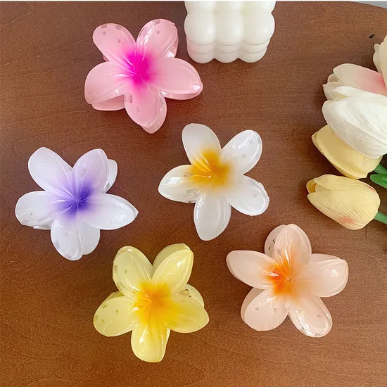 Egg Flower Claw Clip Wholesale, Back of The Head Plate Hair Shark Clip Flower Hair Claw