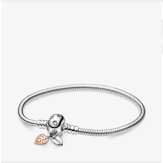 Jewelry Smooth Moments Snake Chain Charm Sterling Silver Bracelet