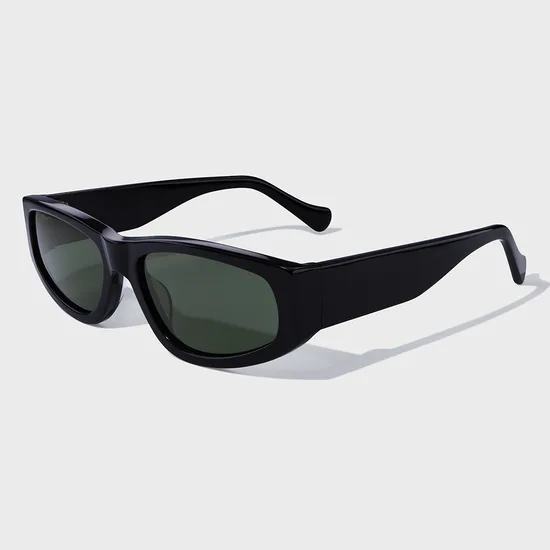 Yeetian Luxury Brand Custom Logo Eyewear Black Frame Glasses Acetate Sunglasses