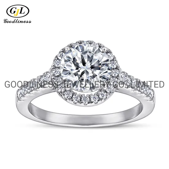 Classic Bridal Engagement Wedding Diamond Rings for Women Sterling Silver
