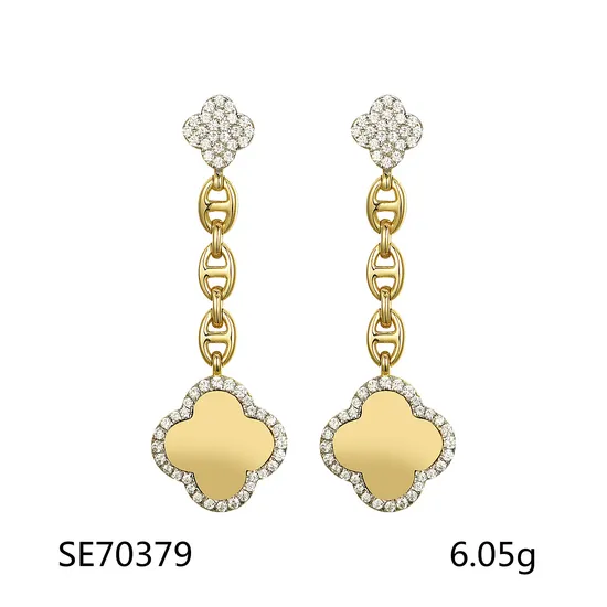 2024 Elegant & Beautiful New Trendy 14K Gold Plated 925 Sterling Silver Earring