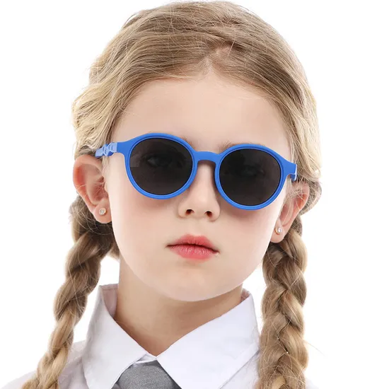 High Quality Soft Touch Tpee Material Kids Sunglasses with Polarized UV400 CE FDA