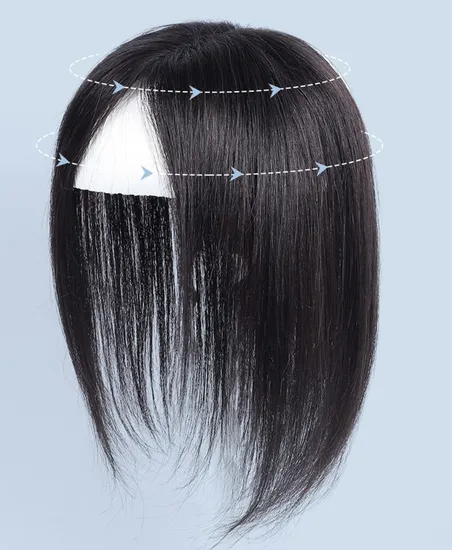 Natural Hairline Toupee Soft Swiss Lace Base Breathable Hair Clip in Topper Human Hair Hand Tied Full Lace Hairpieces for Women