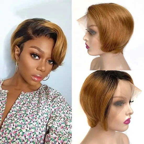 Wholesale Price Short Inch Pixie Human Hair Wig